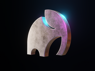 Eetpixel Logo Animation | 3d 3d animation branding crypto elephant logo futuristic logo logodesign logomark nft