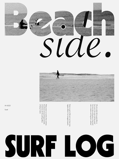 Beachside Print Design app beach art branding design graphic design illustration logo print design surf graphics text layout typography ui ux vector