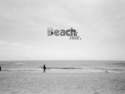 Beachside Typography & Print Design app branding design film graphic design illustration logo photography print design surf graphics text layout typography ui ux vector