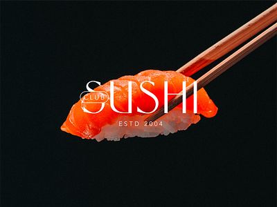 Club Sushi Brand Identity brand identity branding branding design color palette design graphic design logo logo design menu menu design restaurant sushi typography vector