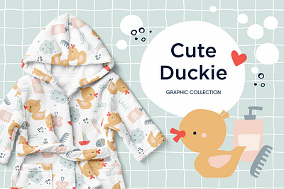 Cute rubber duck baby baby collection baby pattern cute design duck illustration kids pattern collection rubber duck seamless water