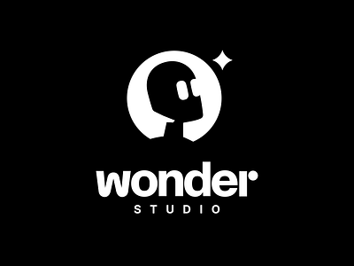 Wonder Dynamics Logo Concept ai brand brand identity branding exploration figma logo logomark logotype mark mascot production robot star studio video wonder wordmark