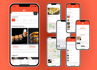 MealMatch - UX/UI design of Restaurant Finder App design ui ux