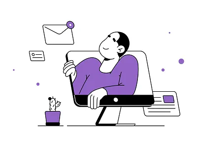 Mail Boy 2d 2d art branding business character character design design graphic design illustrator mail mailboox marketing web web illustration website