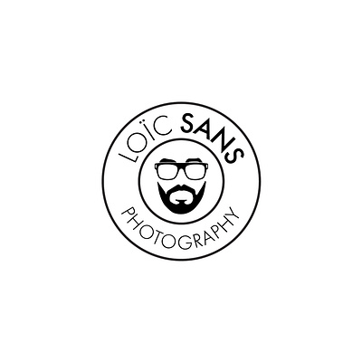 Loic Sans photography logo branding illustration logo typography vector