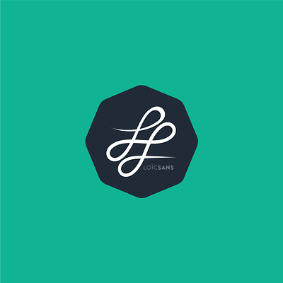 Logo For Loïc Sans illustration logo typography vector