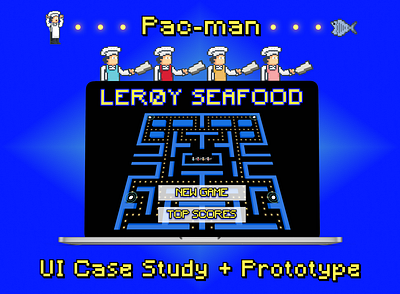 Pac-man UI Case Study + Prototype design ui
