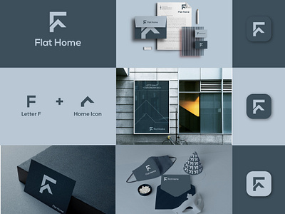 F + Home | Flat Home Logo Design branding building logo construction logo creative logo f logo flat home home logo house logo illustration land logo letter f logo lettering logo logo design minimalist logo property logo real estate agency real estate agency logo real estate logo