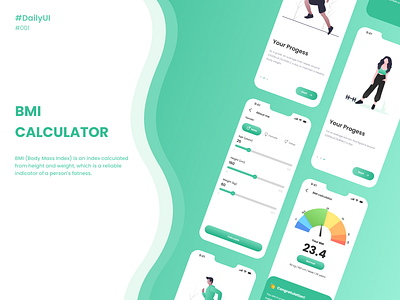 DailyUI004 - BMI CALCULATOR ui uiux ux