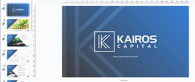 Kairos Capital Pitch Deck - 2022 designer google slides graphic design pitch deck presentation presentation designer slideshow
