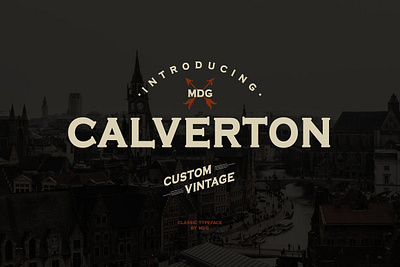 Calverton Font font hipster retro serif slab typography vintage