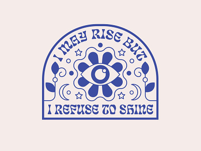 I May Rise badge branding caribou creative eye graphics laura prpich logo quote vector