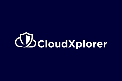 CLOUDXPLORER badage logo brand identity brand style guides branding cloud logo crypto logo custom logo cyber security logo design illustration logo modern logo tech logo technology logo