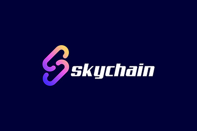 LOGO FOR SKYCHAIN app logo badage logo brand identity brand style guides branding crypto logo crypto wallet custom logo design illustration logo modern logo tech logo technology logo