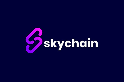 BRANDING FOR SKYCHAIN app icon badage logo brand identity brand style guides branding crypto logo custom logo design illustration logo modern logo tech logo technology logo