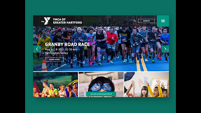 YMCA of Greater Hartford branding design drupal group imagex imagex media imagexmedia media nonprofit ui user experience design ux