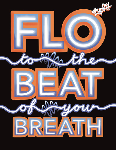 YoFit Slogan branding design graphic design lettering mural typography