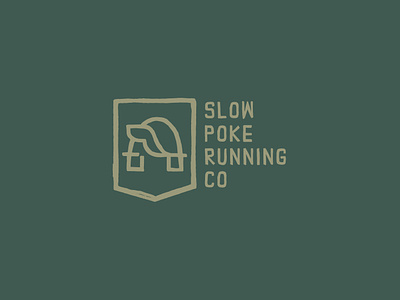 slow poke running co apparel brand branding design illustration logo nature running turtle vector