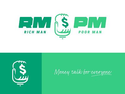 Rich Man Poor Man Podcast Branding brand design brand identity branding design graphic design logo logo design podcast