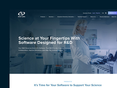ACD/Labs product design saas science ui ui design web design