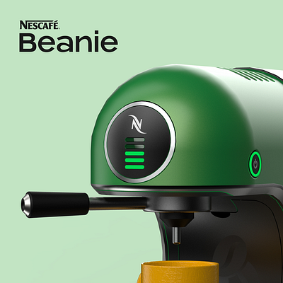 Nescafe Beanie 3d art autodesk cafe coffee coffeeshop concept conceptart creative design digitalart foodie fusion360 keyshot latte nescafe nesspreso render