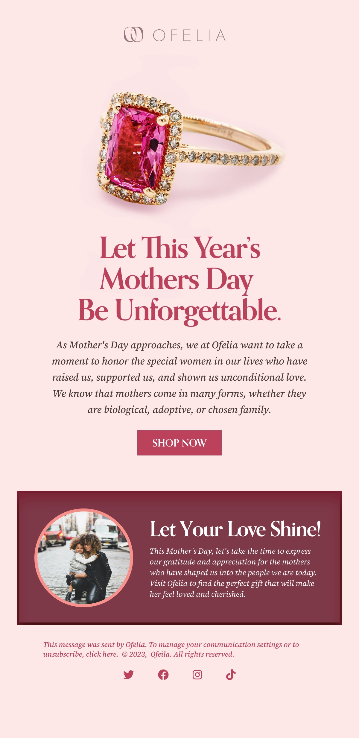 Email Design - Ofelia email