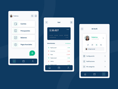 Personal Finance Mobile App app bank design finance mobile money ui