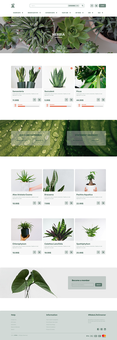 Plant Ecommerce branding design logo typography ui ux