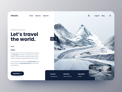 Travel Hero Section graphic design hero section ui ux web web design