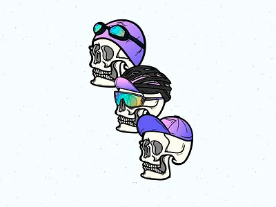 bare bones triathlon club 02/50 athlete athletics bike biking branding design glasses goggles illustration logo run running sketch skull sports swim swimming triathlon vector