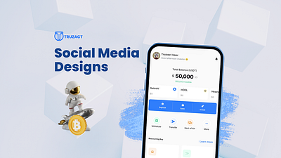 Truzact Product Promotion Designs app branding crypto flyer graphic design marketing motion graphics social media design video web3