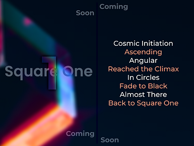 Square One: Coming Soon k10398 marketing