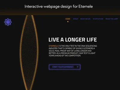 Eternele 01 dna helix life longer orange purple