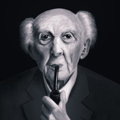 Zygmunt Bauman bauman digital painting philosophy photoshop sociology writers