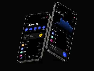 Cashpoint Trading app design app bank banking buy card cash credit crypto dark mode debit digital finance fintech pay payment purchase sell trading ui ux