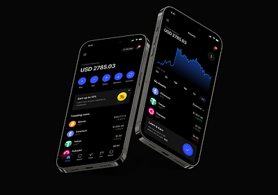 Cashpoint Trading app design app bank banking buy card cash credit crypto dark mode debit digital finance fintech pay payment purchase sell trading ui ux