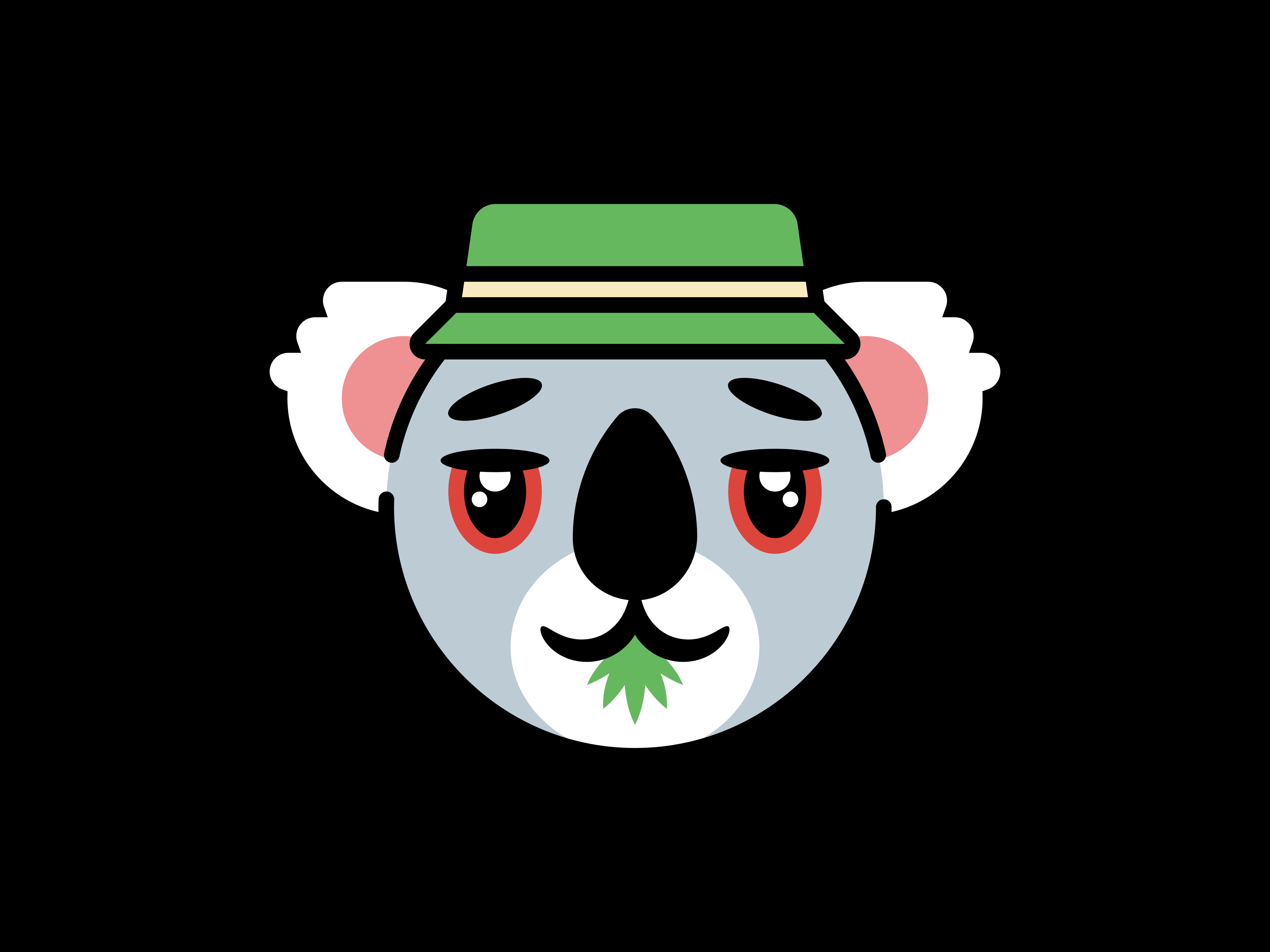 Legalize It 420 bucket hat hat illustration ilustración koala marihuana meme mosaico patron pattern sombrero tile weed