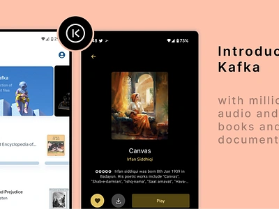 Kafka Archives android app application archive audio book books kafka literature music open source ui