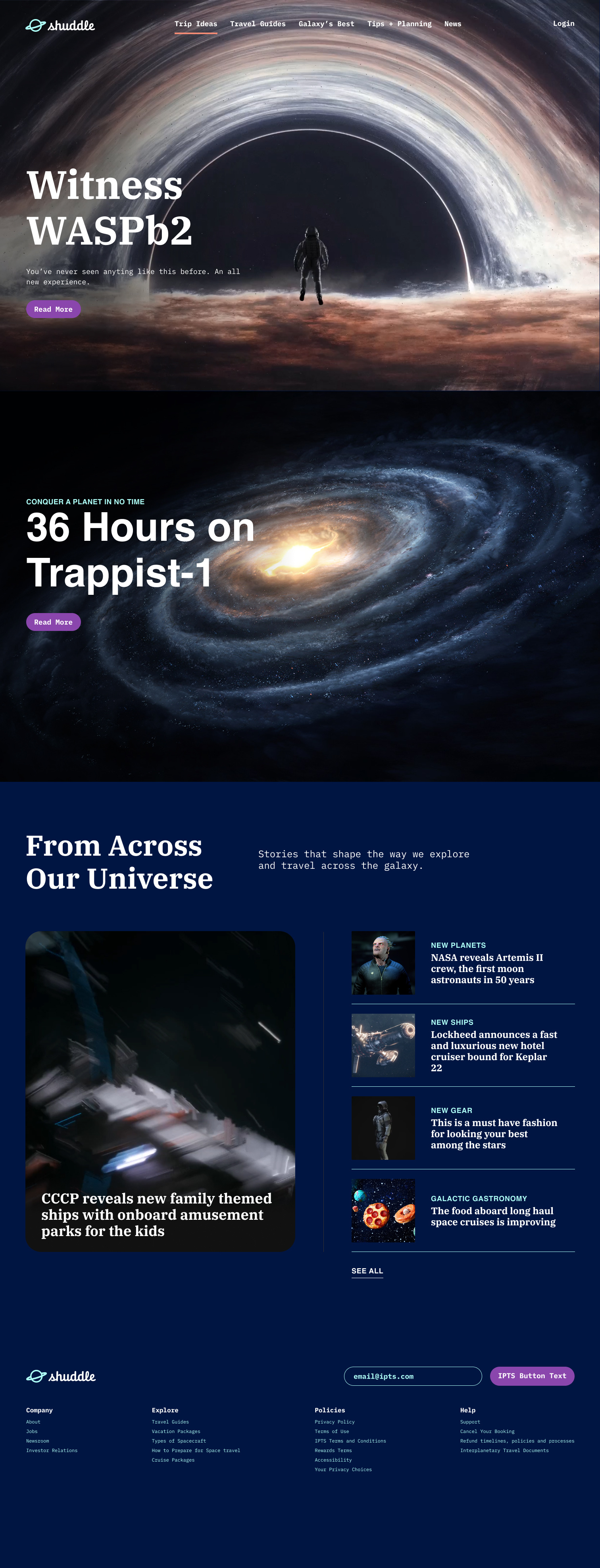 Shuddle.com Screenshot