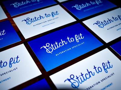 Stitch to Fit Business Cards brand branding business card card design identity illustration illustrator logo photoshop print vector