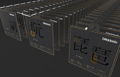 D'Addario - Packaging Design for China graphic design illustration music packaging design