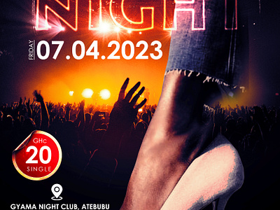 Ladies Night Party Flyer design graphic design