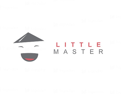 little master logo brand branding character design graphic design illustration kid kids kids arts logo martial arts sensei sensei hat logo vector