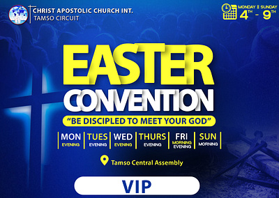 Event Tag - Easter Convention branding design graphic design