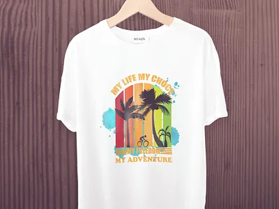 My life my choice T-shirt design design graphic design illustration logo typography vector