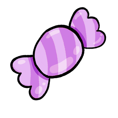 Purple candy candy cartoon cute purple