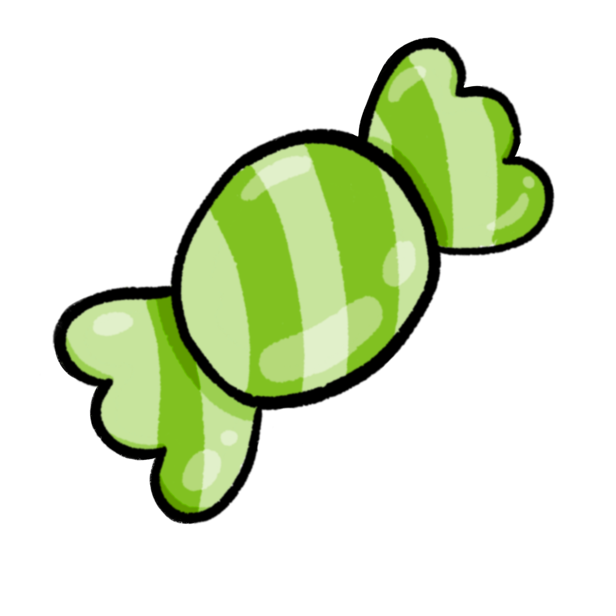 Green candy candy cartoon cute green
