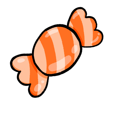 Orange candy candy cartoon cute orange