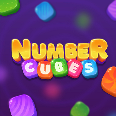Number Cubes animation game game development mobile game ui