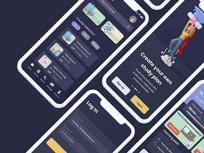 schoolPlans Landing Page + Mobile App figma landing page mobile app design ui ux website